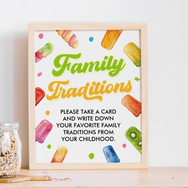 Ready to Pop Baby Shower Family Traditions Game Poster (Creator Uploaded)