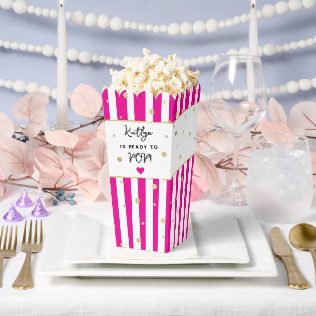 Ready To Pop! Baby Shower Favour Box (Wedding)