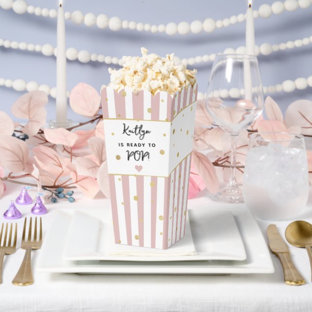 Ready To Pop! Baby Shower Favour Box (Wedding)