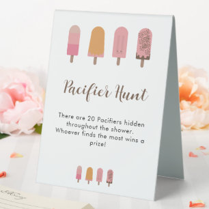 Ready to Pop Baby Shower Pacifier Hunt Game