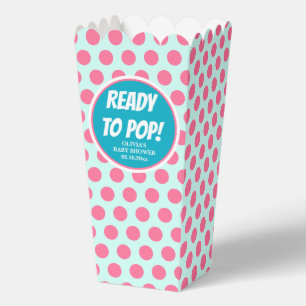Ready to Pop Baby Shower Popcorn Favour Box