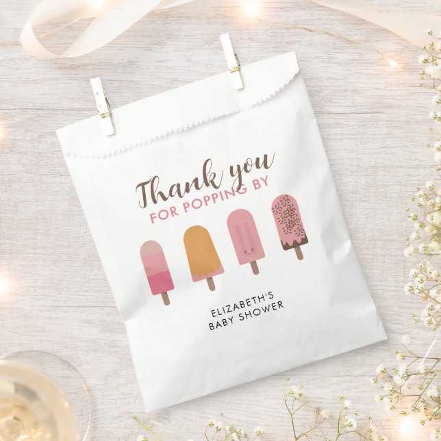 Ready to Pop Baby Shower Thank you  Favour Bag (Clipped)