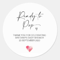 Ready To Pop Cute Baby Shower Favor Elegant