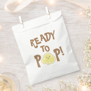 Ready to Pop Cute Popcorn Kernel Favour Bag