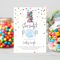 Ready to Pop Gumball Machine Boy Baby Shower
