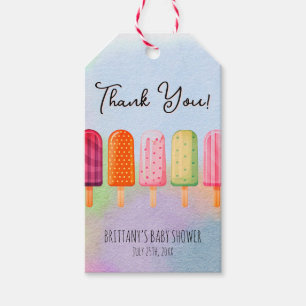 Ready to Pop Popsicle Baby Shower Thank You Gift Tags