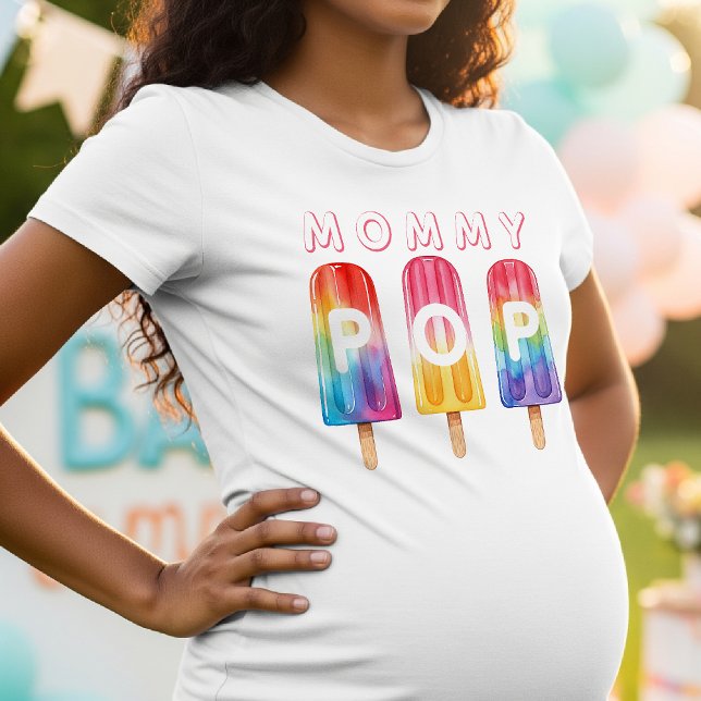 Ready To Pop Popsicle Mummy Baby Shower T-Shirt (Ready To Pop Popsicle Mommy Baby Shower T-Shirt
)