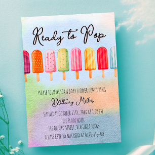 Ready To Pop Popsicle Summer Baby Shower Invitation