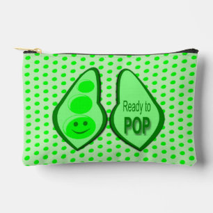 Ready to Pop Pregnant Green Pea Accessory Pouch