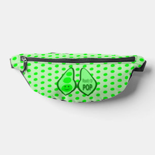 Ready to Pop Pregnant Green Pea Bum Bags