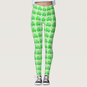 Ready to Pop Pregnant Green Pea Leggings
