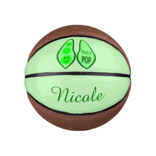 Ready to Pop Pregnant Green Pea Mini Basketball
