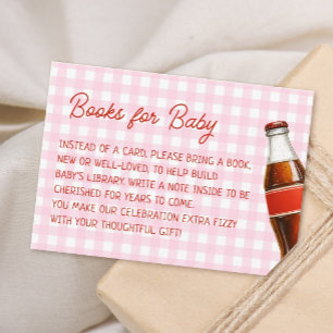 Ready to Pop Soda Cola Baby Shower Book Request Enclosure Card