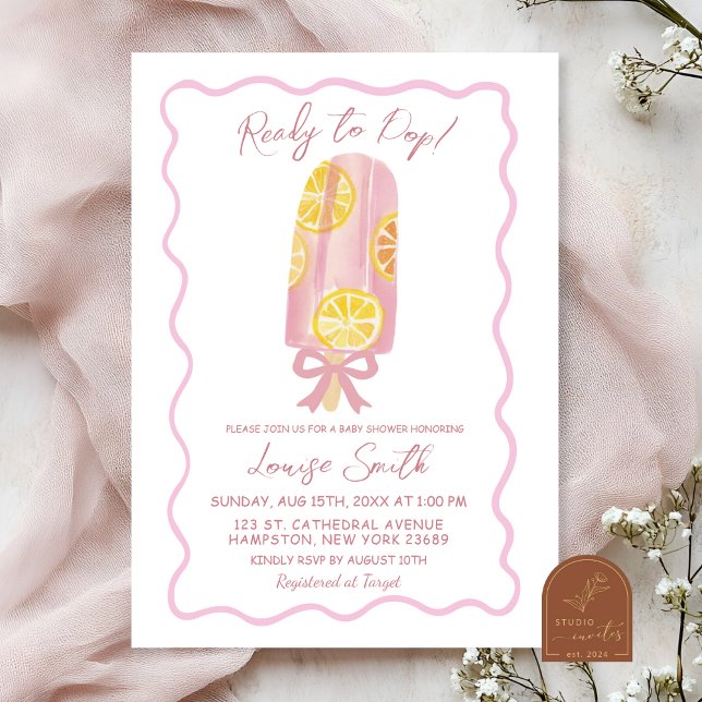 Ready To Pop Summer Popsicle Baby Shower Invitation (Creator Uploaded)