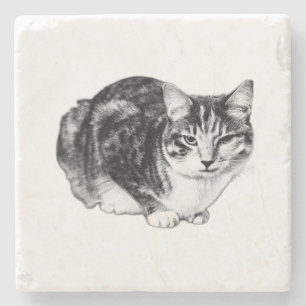 Ready to Pounce Cat Coaster