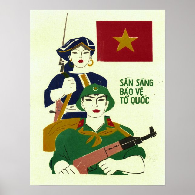 Ready To Protect The Country! Vietnam War Military Poster (Front)