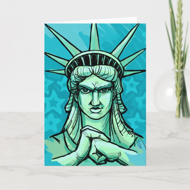 Ready to Punch Something Liberty Card (Front)