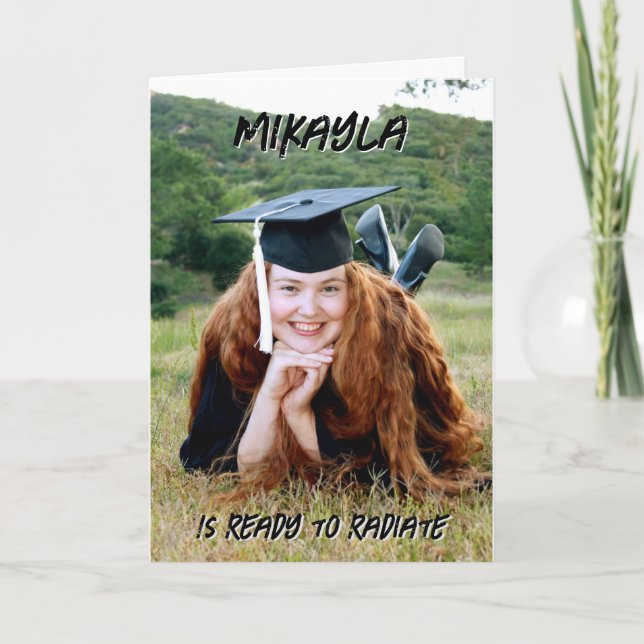 Ready to Radiate Graduation Invitation (Front)