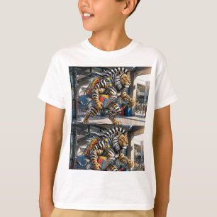 Ready To Roar Into Learning Tiger-Lion School T-Shirt