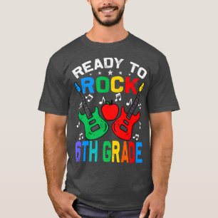 Ready To Rock 6th Grade Back To School Guitar Prem T-Shirt