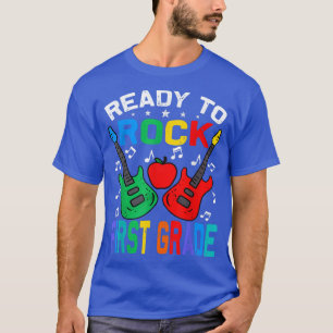Ready To Rock First Grade Back To School Guitar T-Shirt