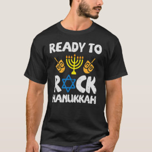 Ready To Rock Hanukkah Toddler Boys Pajamas Chanuk T-Shirt
