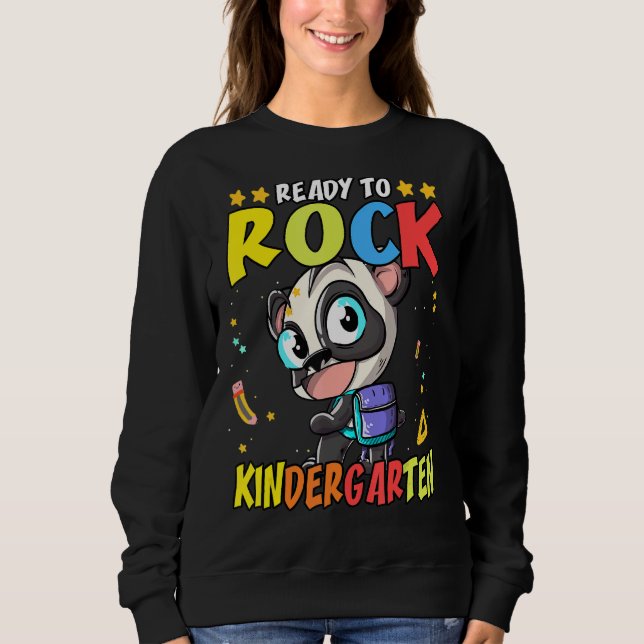 Ready To Rock Kindergarten 4 Sweatshirt (Front)