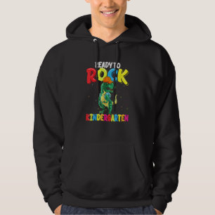 Ready To Rock Kindergarten Dinosaur Back To School Hoodie