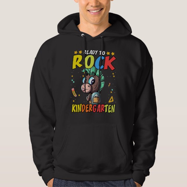 Ready To Rock Kindergarten Hoodie (Front)
