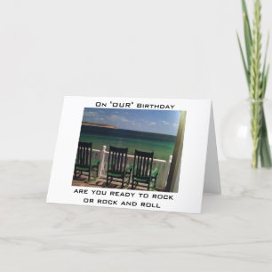 READY TO ROCK OR ROCK/ROLL MUTUAL BIRTHDAY CARD