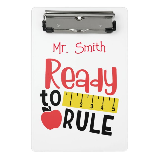 Ready To Rule Ruler And Apple Mini Clipboard (Front)