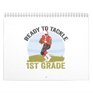 Ready To Tackle 1st Grade Football Fantasy Rugby Calendar