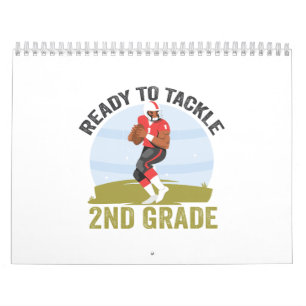 Ready To Tackle 2nd Grade Football Fantasy Rugby  Calendar