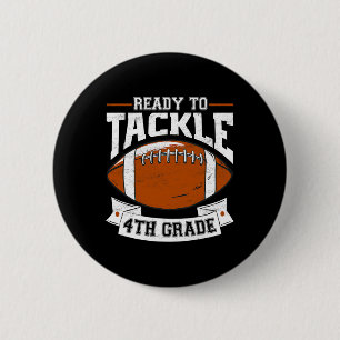 Ready To Tackle Fourth Grade Back To School 4th Gr 6 Cm Round Badge