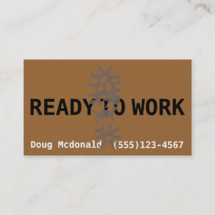 READY TO WORK now.Job Search.Make Money.Labour Business Card