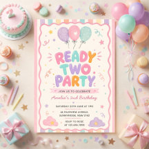 Ready Two Party 2nd Birthday Colourful