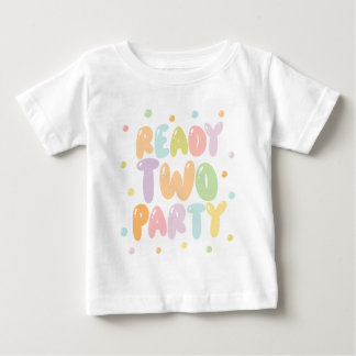 Ready Two Party Girl 2nd Birthday T-Shirt