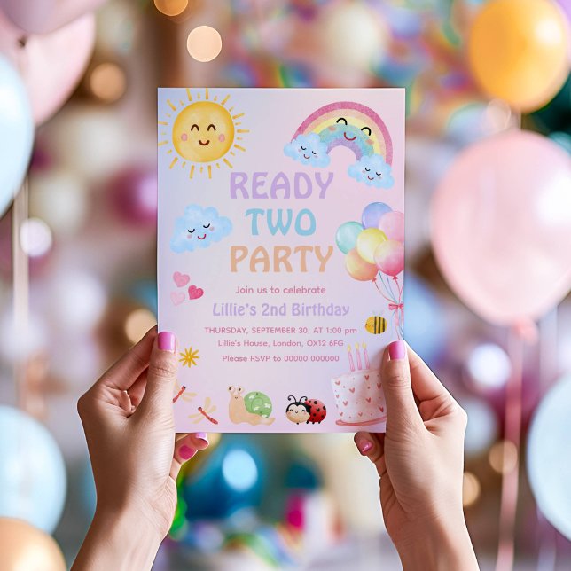 Ready TWO Party Invitation (Creator Uploaded)