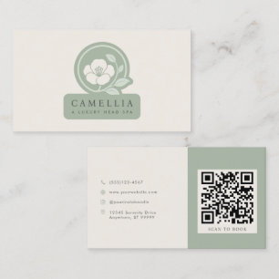 Readymade Logo Luxury Head Spa Business Card