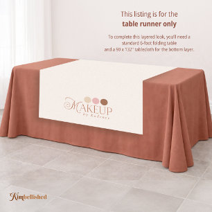 Readymade Logo Makeup Artist Tablecloth Runner