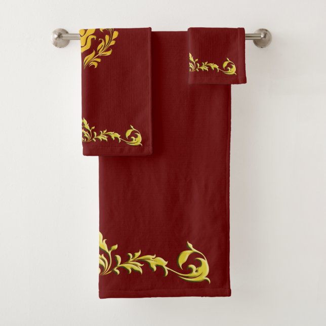 REAGAL GOLDEN DESIGNS BATH TOWEL SET (Insitu)