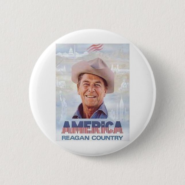 Reagan 6 Cm Round Badge (Front)