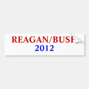 REAGAN/BUSH , 2012 BUMPER STICKER