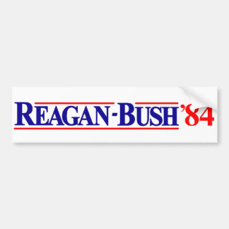 Reagan Bush 84 Bumper Sticker