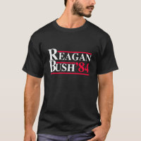 Reagan Bush '84 Retro Logo Red White Blue Election