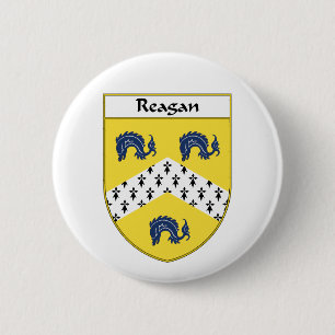 Reagan Coat of Arms/Family Crest 6 Cm Round Badge