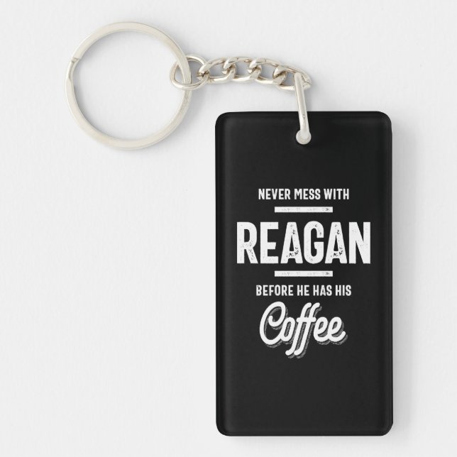 Reagan Name Funny Key Ring (Front)