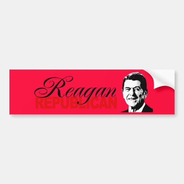 REAGAN REPUBLICAN BUMPER STICKER (Front)