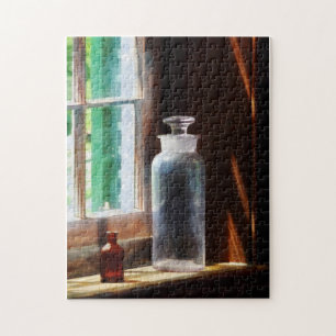 Reagent Bottle and Small Brown Bottle Jigsaw Puzzle