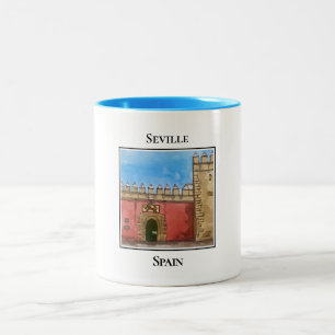 Real Alcázar, Seville, Spain Two-Tone Coffee Mug